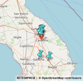 Mappa 73020 Cavallino LE, Italia (21.53727)