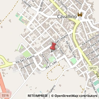 Mappa Via trento 1, 73020 Cavallino, Lecce (Puglia)