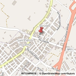 Mappa Via Torino, 24, 73010 San Pietro in Lama, Lecce (Puglia)