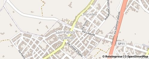 Mappa San Pietro in Lama