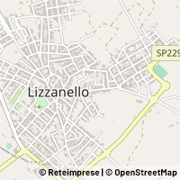 Mapa Lizzanello