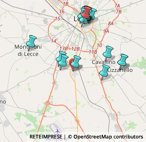 Mappa Via Giuseppe Manno, 73016 San Cesario di Lecce LE, Italia (4.7065)