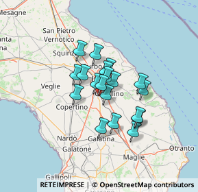 Mappa Piazza Garibaldi, 73016 San Cesario di Lecce LE, Italia (9.56526)