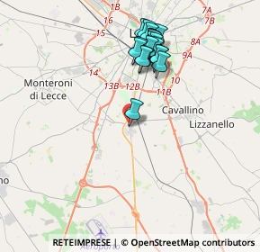 Mappa Piazza Garibaldi, 73016 San Cesario di Lecce LE, Italia (4.0565)