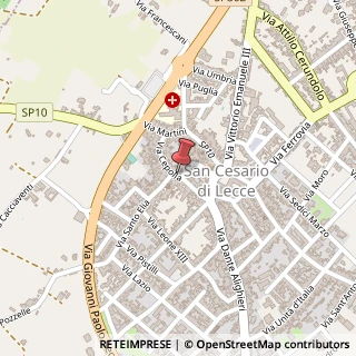 Mappa Via cepolla 145, 73016 San Cesario di Lecce, Lecce (Puglia)