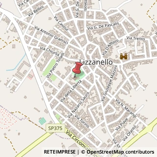 Mappa Piazza della Libertà, 4, 73023 Lizzanello, Lecce (Puglia)