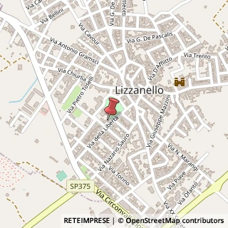 Mappa Via della Libertà, 14, 73023 Lizzanello, Lecce (Puglia)