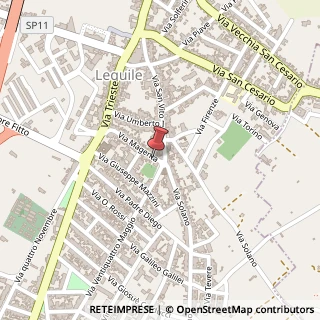 Mappa Via Magenta, 71, 73010 Lequile, Lecce (Puglia)