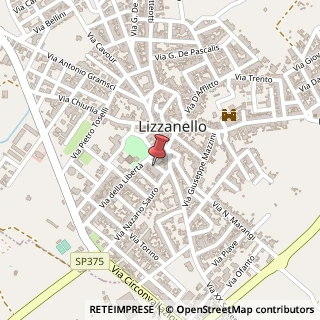 Mappa Via Alcide De Gasperi, 22, 73023 Lizzanello LE, Italia, 73023 Lizzanello, Lecce (Puglia)