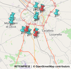 Mappa Piazzetta Otello Albanese, 73016 San Cesario di Lecce LE, Italia (4.078)