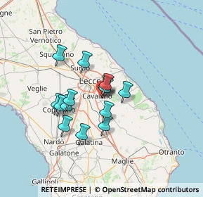 Mappa Via Chiurlia, 73023 Lizzanello LE, Italia (10.95429)
