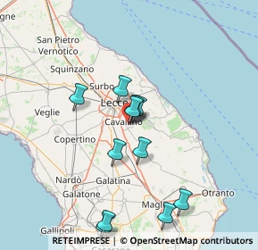 Mappa Via Chiurlia, 73023 Lizzanello LE, Italia (14.84091)