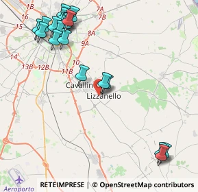 Mappa Via Chiurlia, 73023 Lizzanello LE, Italia (5.6895)