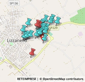 Mappa Via Annunziata, 73023 Lizzanello LE, Italia (0.32143)