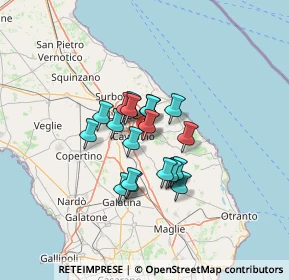 Mappa Via Annunziata, 73023 Lizzanello LE, Italia (9.598)