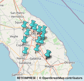 Mappa Via Annunziata, 73023 Lizzanello LE, Italia (11.21867)