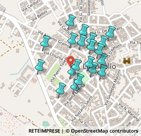 Mappa Via A. Vespucci, 73023 Lizzanello LE, Italia (0.2)