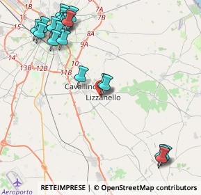 Mappa Via A. Vespucci, 73023 Lizzanello LE, Italia (5.741)