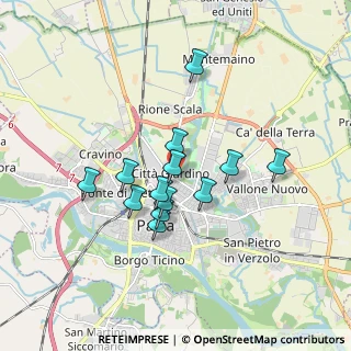Mappa Piazza Castiglioni, 27100 Pavia PV, Italia (1.40308)