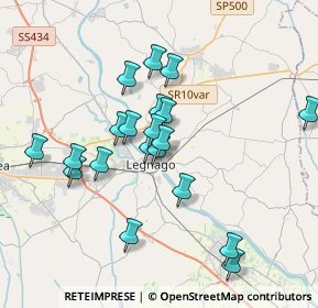 Mappa Via G. B. Morgagni, 37045 Legnago VR, Italia (3.3375)