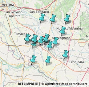 Mappa Via Morgagni Giovanni Battista, 37045 Legnago VR, Italia (10.438)