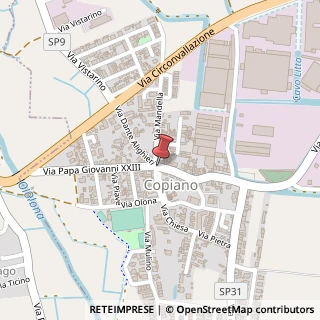 Mappa Via dell'Industria, 16, 27010 Copiano, Pavia (Lombardia)