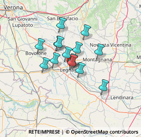 Mappa Via Girolamo Savonarola, 37045 Legnago VR, Italia (9.40714)