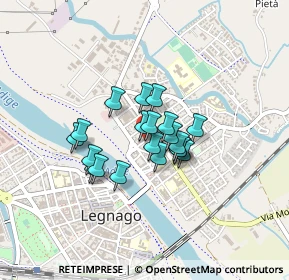 Mappa Via Girolamo Savonarola, 37045 Legnago VR, Italia (0.277)