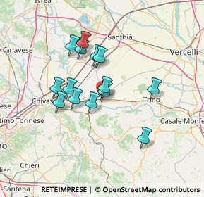 Mappa Viale Rimembranza, 13044 Crescentino VC, Italia (11.20143)