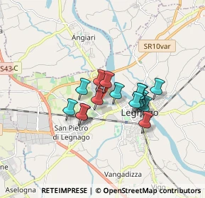 Mappa Via Arnaldo Fusinato, 37045 Legnago VR, Italia (1.18563)