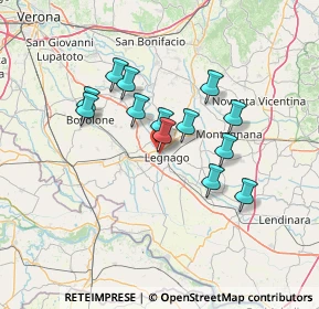 Mappa Via Arnaldo Fusinato, 37045 Legnago VR, Italia (11.31077)