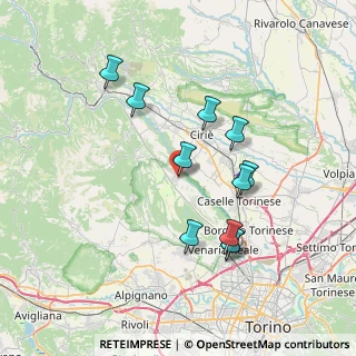 Mappa Via Vittorio Veneto, 10070 Robassomero TO, Italia (6.97273)