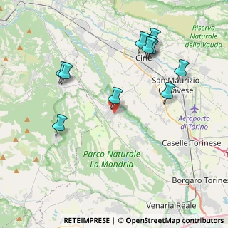 Mappa Via Vittorio Veneto, 10070 Robassomero TO, Italia (4.38091)