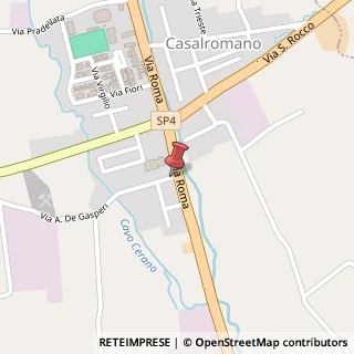 Mappa Via A. de Gasperi, 3, 46040 Casalromano, Mantova (Lombardia)