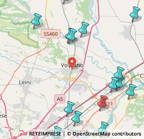 Mappa 10088 Volpiano TO, Italia (6.4235)