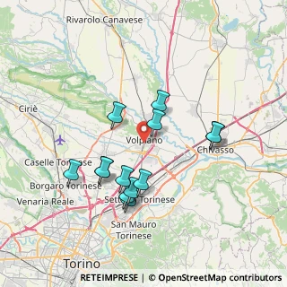 Mappa 10088 Volpiano TO, Italia (6.75)