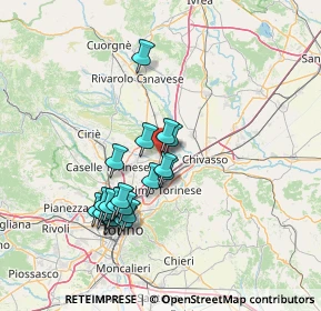 Mappa 10088 Volpiano TO, Italia (13.149)