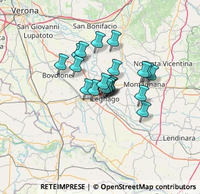 Mappa Via Francesco Cilea, 37045 Legnago VR, Italia (8.502)