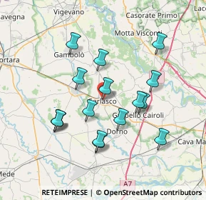 Mappa Via Don Giuseppe Gennaro, 27026 Garlasco PV, Italia (6.83375)