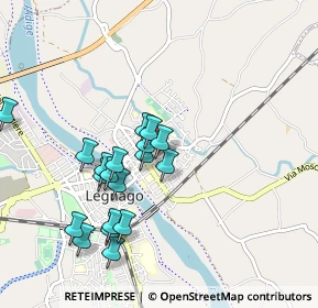 Mappa Via Angelo Scarsellini, 37045 Legnago VR, Italia (0.89105)