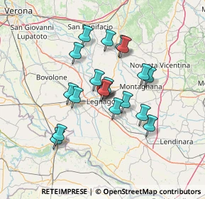 Mappa Via Angelo Scarsellini, 37045 Legnago VR, Italia (11.11789)
