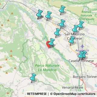 Mappa Via Giacomo Matteotti, 10070 Robassomero TO, Italia (4.83385)