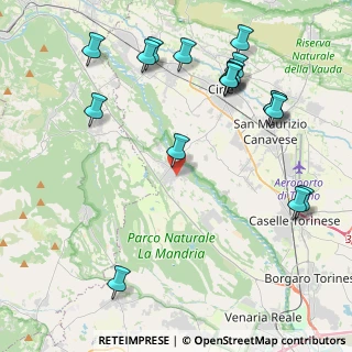 Mappa Via Giacomo Matteotti, 10070 Robassomero TO, Italia (5.12222)
