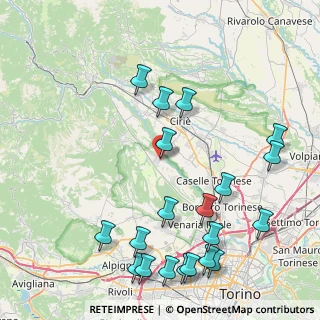 Mappa Via Giacomo Matteotti, 10070 Robassomero TO, Italia (10.3855)
