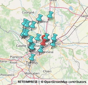 Mappa Autostrada della Valle d'Aosta, 10088 San giusto Canavese TO, Italia (10.9205)