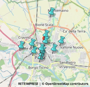 Mappa Via Olivelli, 27100 Pavia PV, Italia (1.30167)