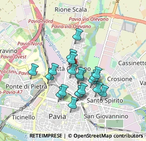 Mappa Via Olivelli, 27100 Pavia PV, Italia (0.696)