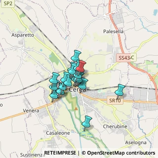 Mappa Via Gabriele d'Annunzio, 37053 Cerea VR, Italia (1.075)