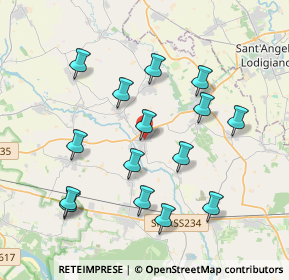 Mappa Copiano, 27010 Copiano PV, Italia (3.85133)