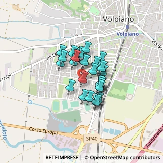 Mappa Via Benvenuto Cellini, 10088 Volpiano TO, Italia (0.28)